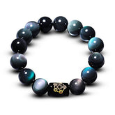 KyLin Natural Rainbow Obsidian Positive Transformation Bracelet