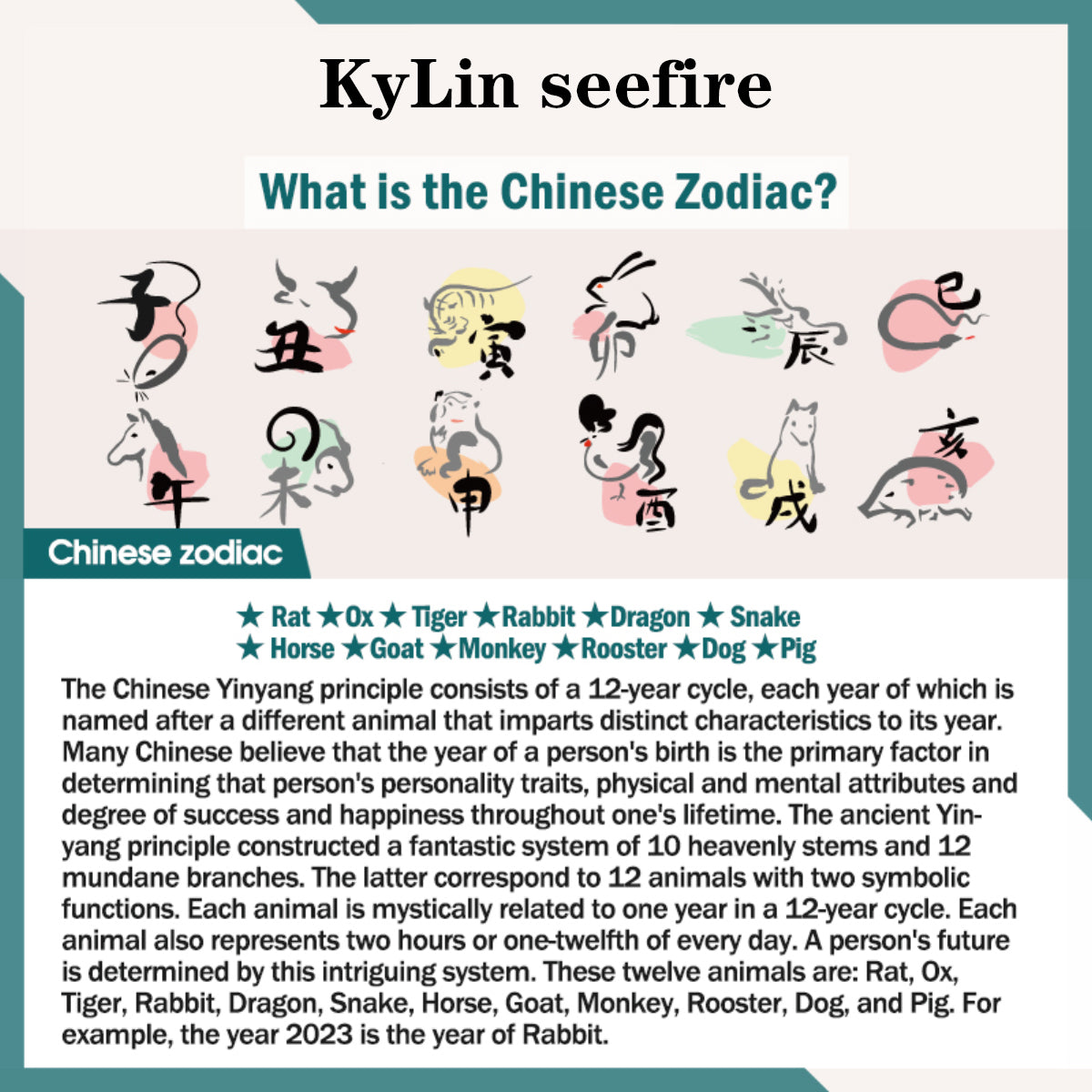 KyLin Handmade Red Agate Chinese Zodiac Red String Braided Protection Bracelet